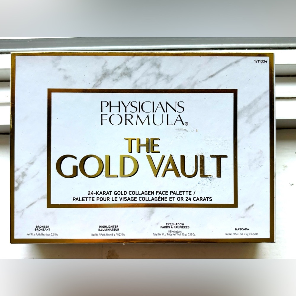 NWT Physicians Formula The Gold Vault 24-Karat Gold Collagen Face Palette